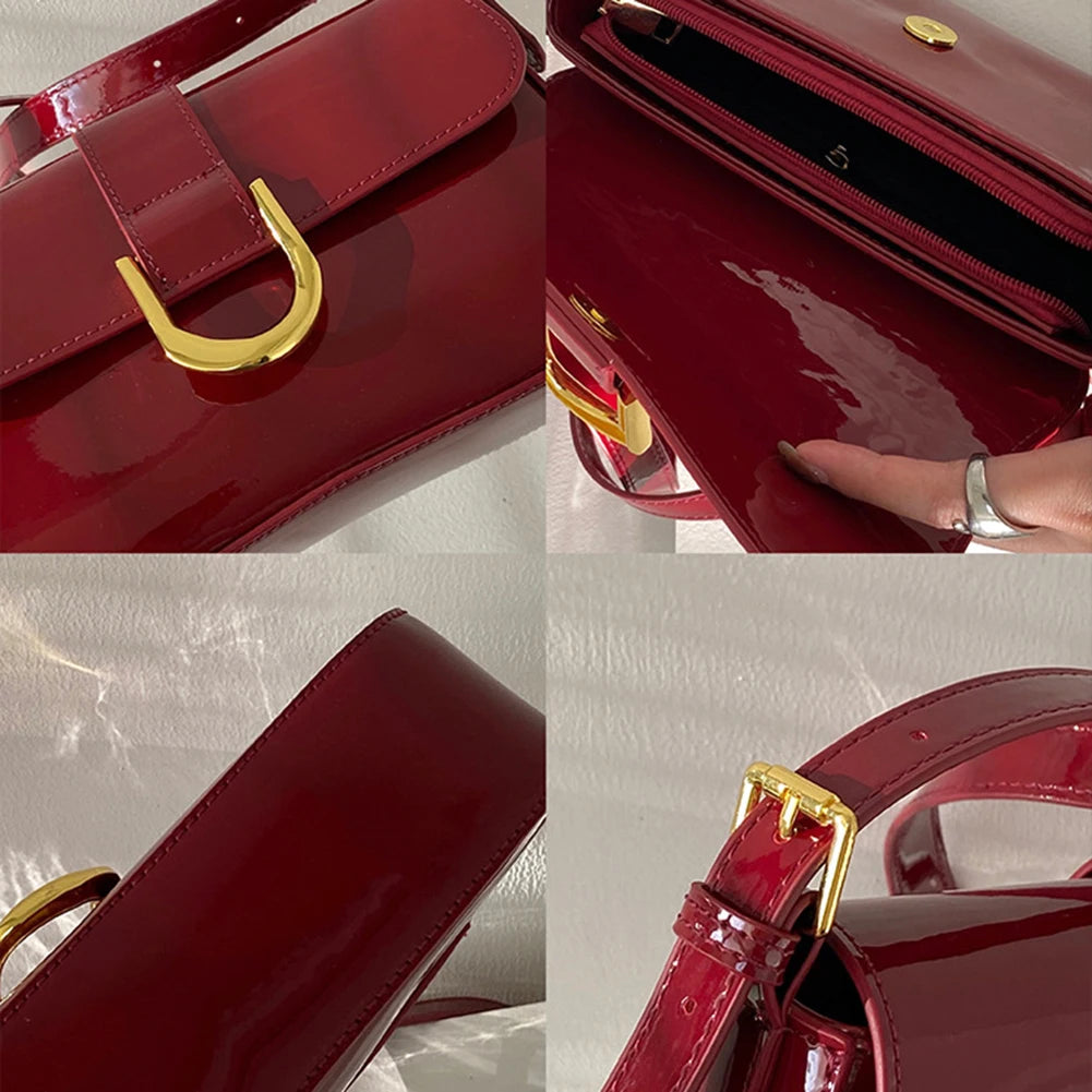 Glossy Burgundy Bag