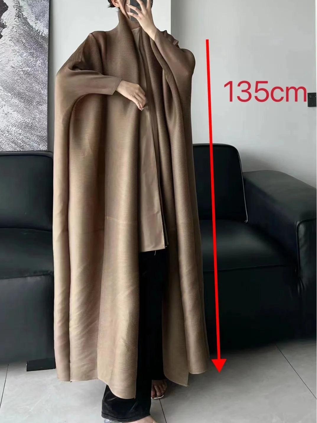 Jacket Bat Sleeve Scarf Coat
