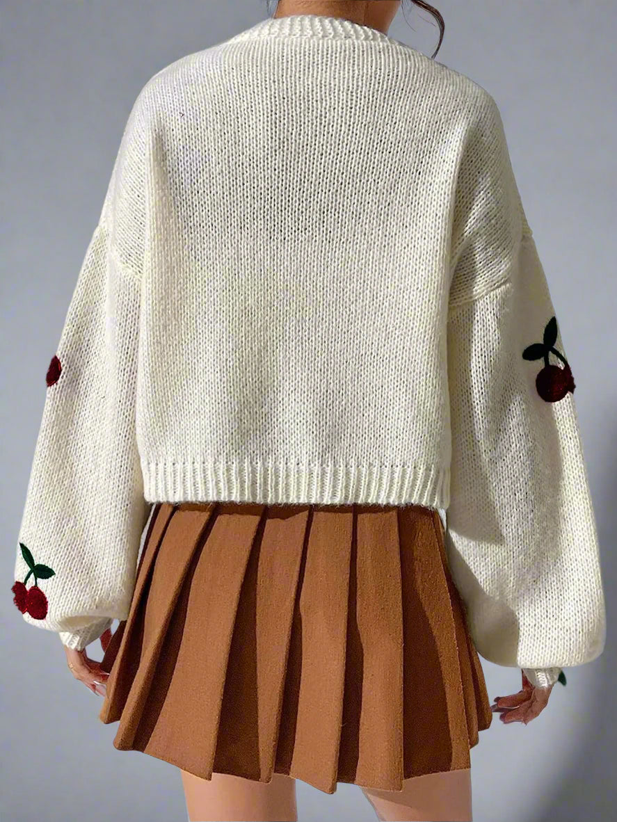 Cherry Short Cardigan