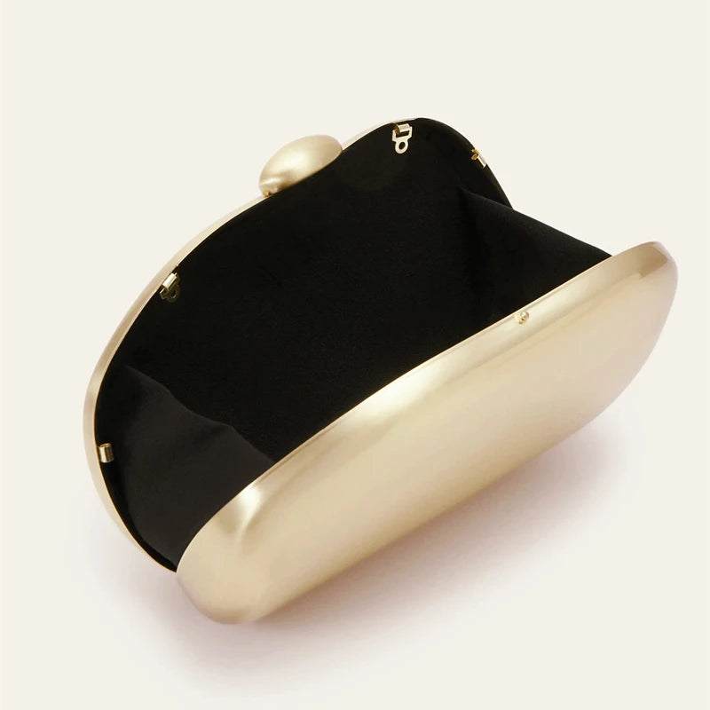 Gold Mirror Shell Purse