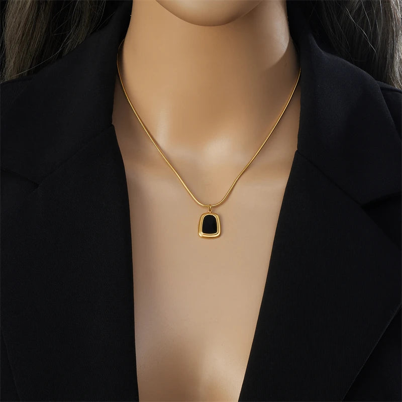 Geometric Necklace Set