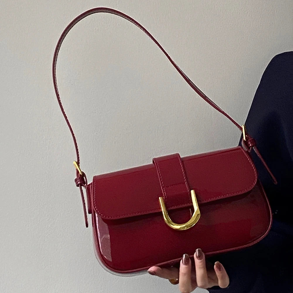 Glossy Burgundy Bag