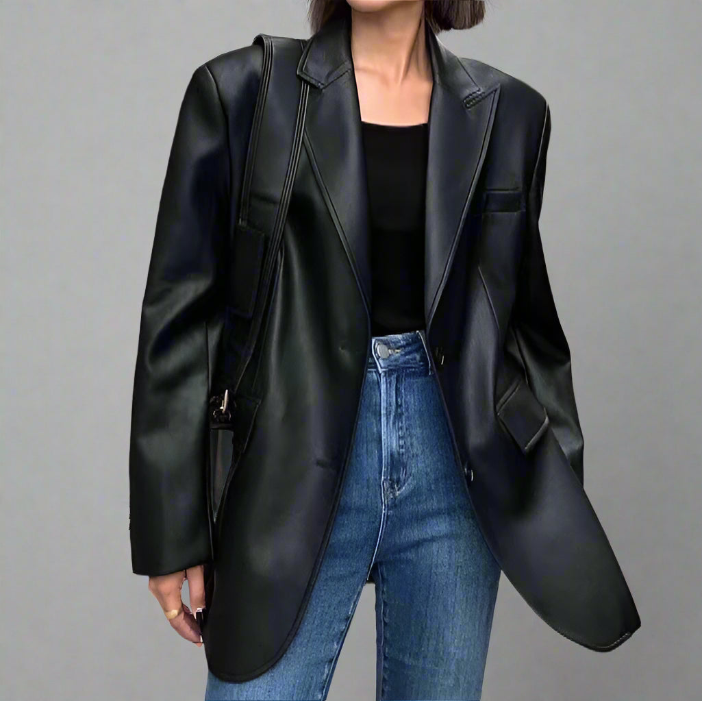 Leather Suit Jacket