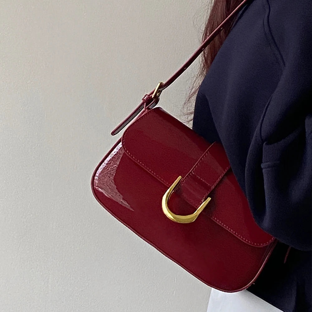Glossy Burgundy Bag