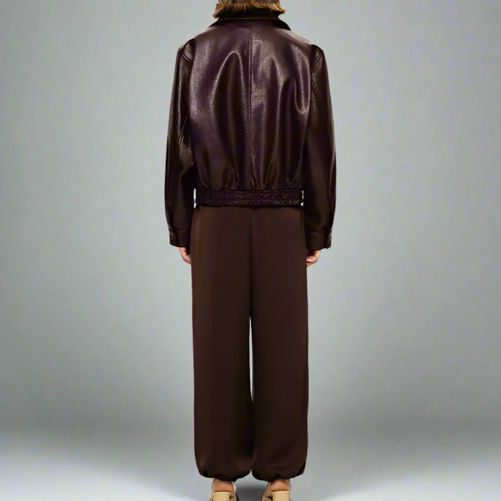 Loose Leather Jacket