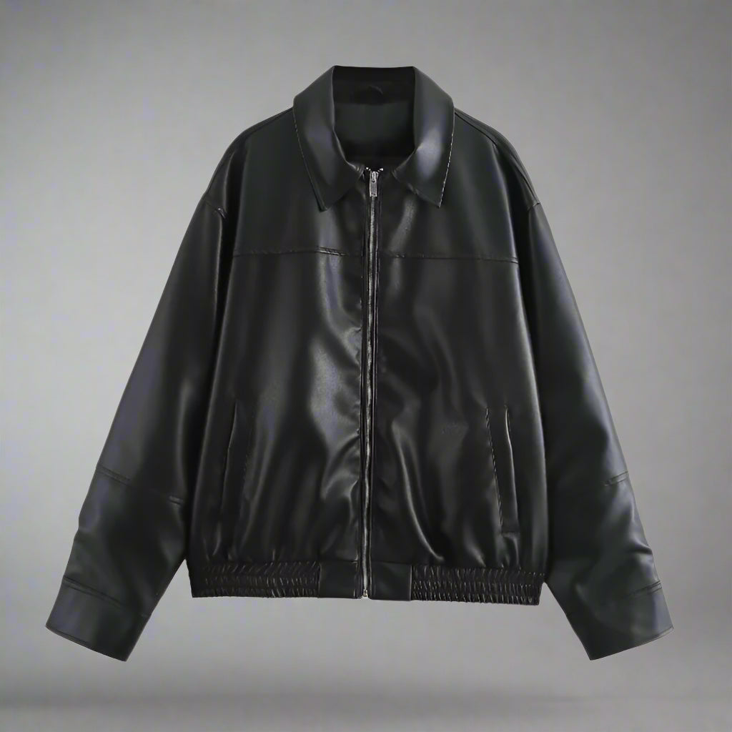 Loose Leather Jacket