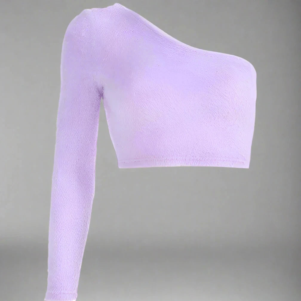 One Shoulder short Sweater