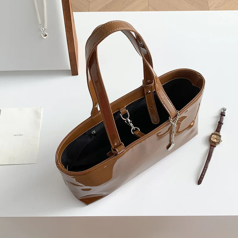 Leather Shiny Handbag