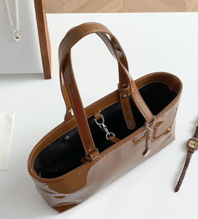 Leather Shiny Handbag