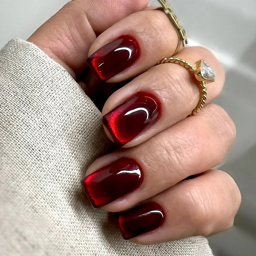 Red Vampire Press On Nails