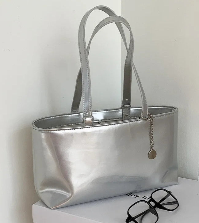 Leather Shiny Handbag