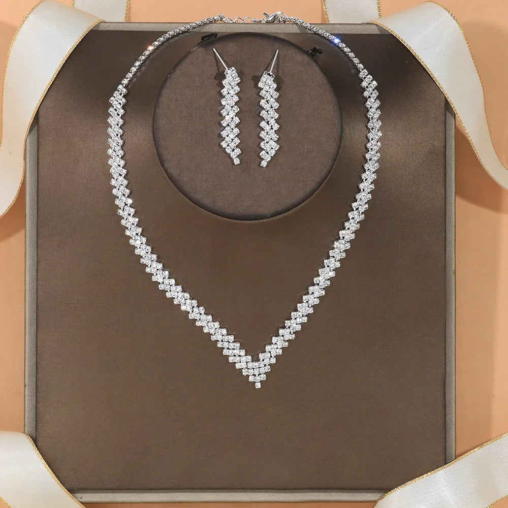Crystal Bridal Necklace set
