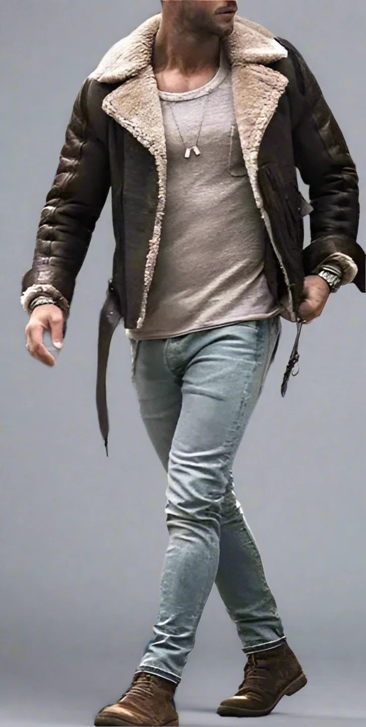 Fur Stitched Jacket