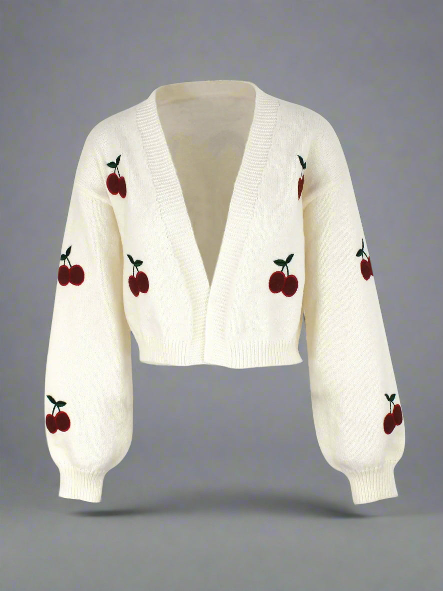 Cherry Short Cardigan