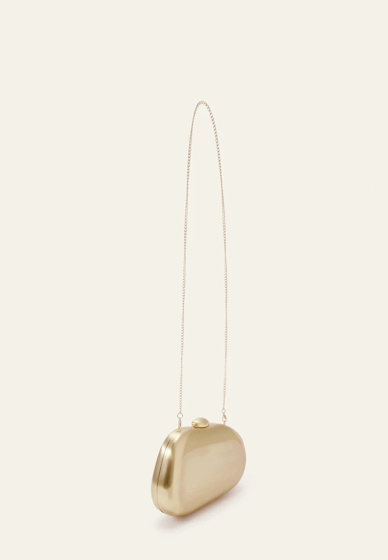 Gold Mirror Shell Purse