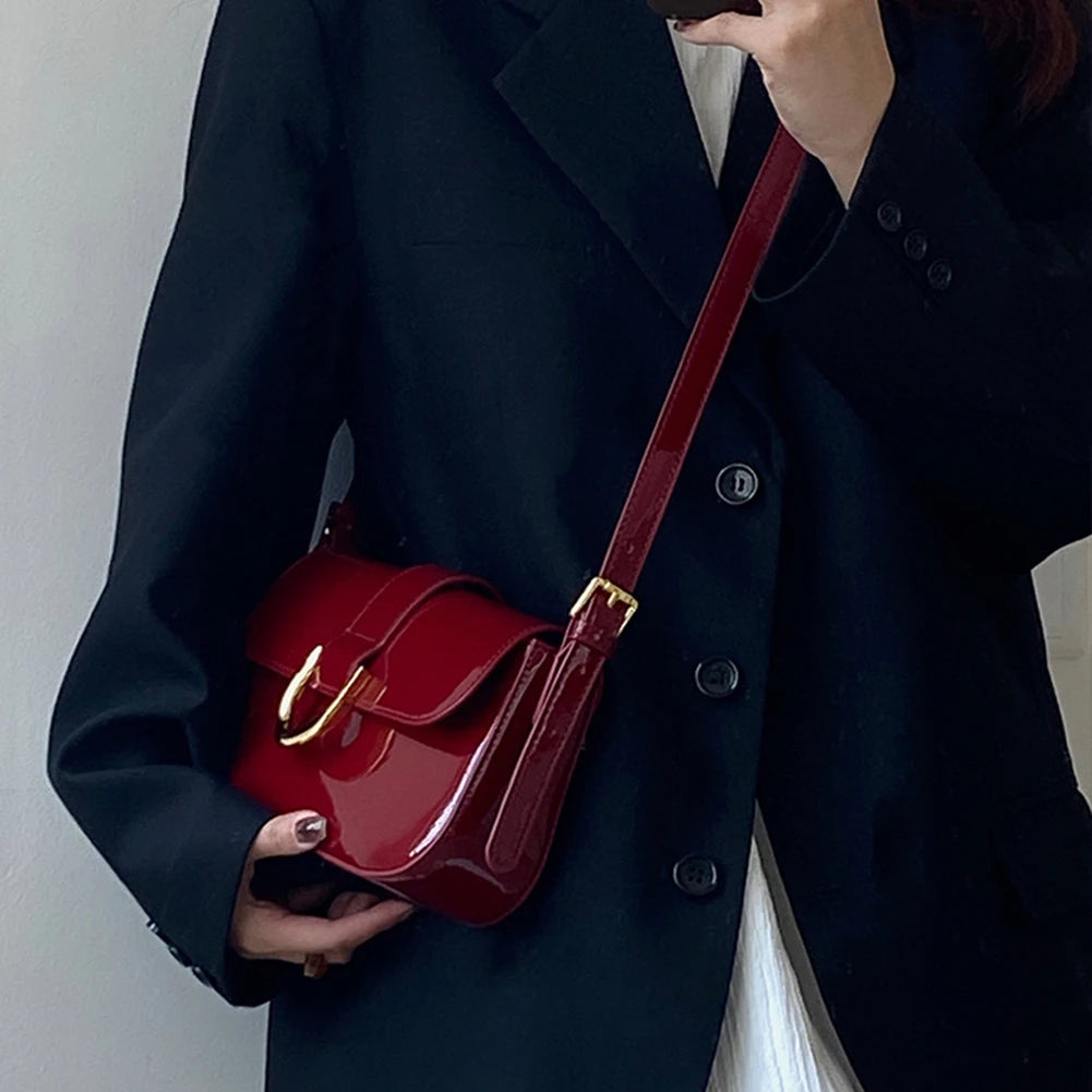 Glossy Burgundy Bag