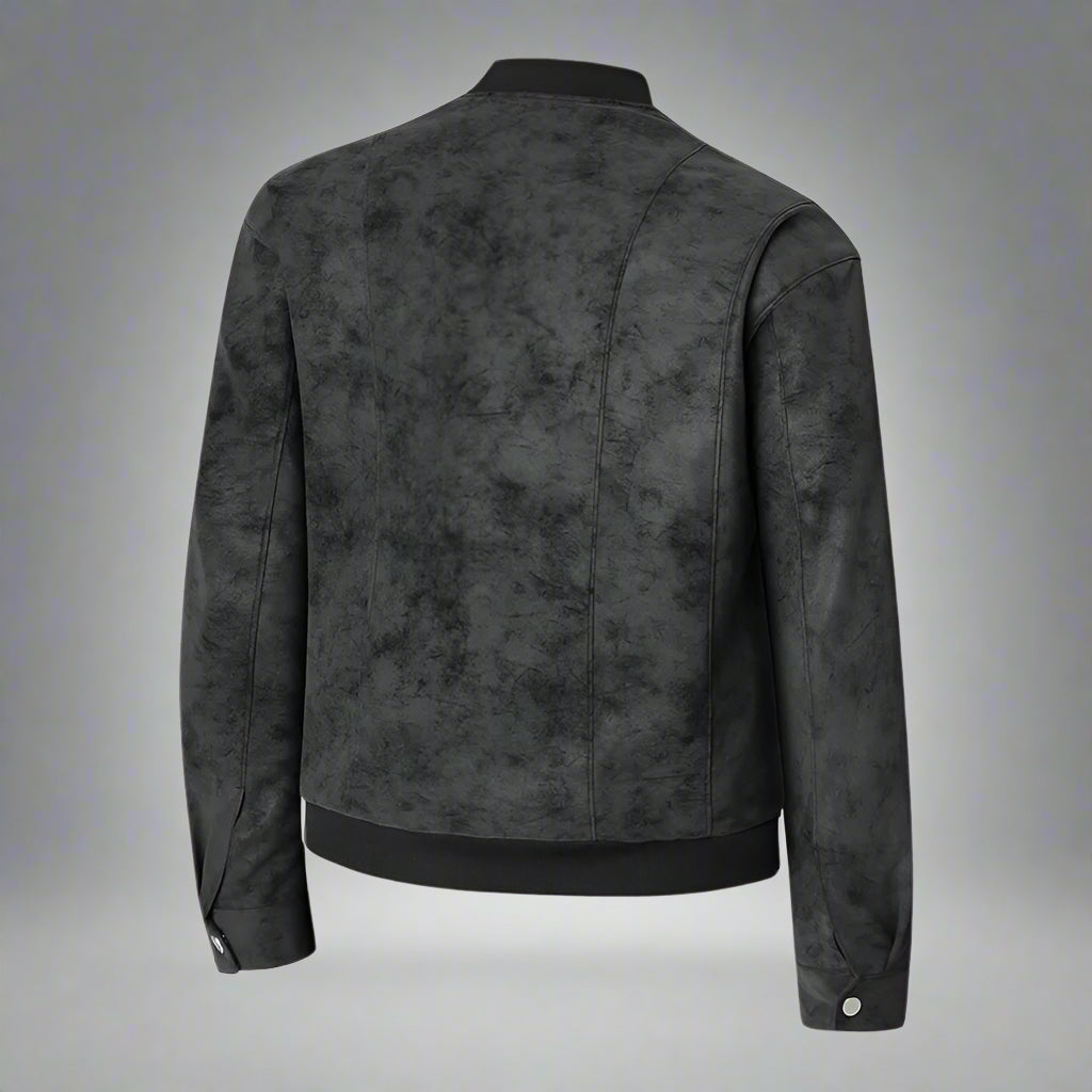 Synthetic Leather Men's Leather Jacket