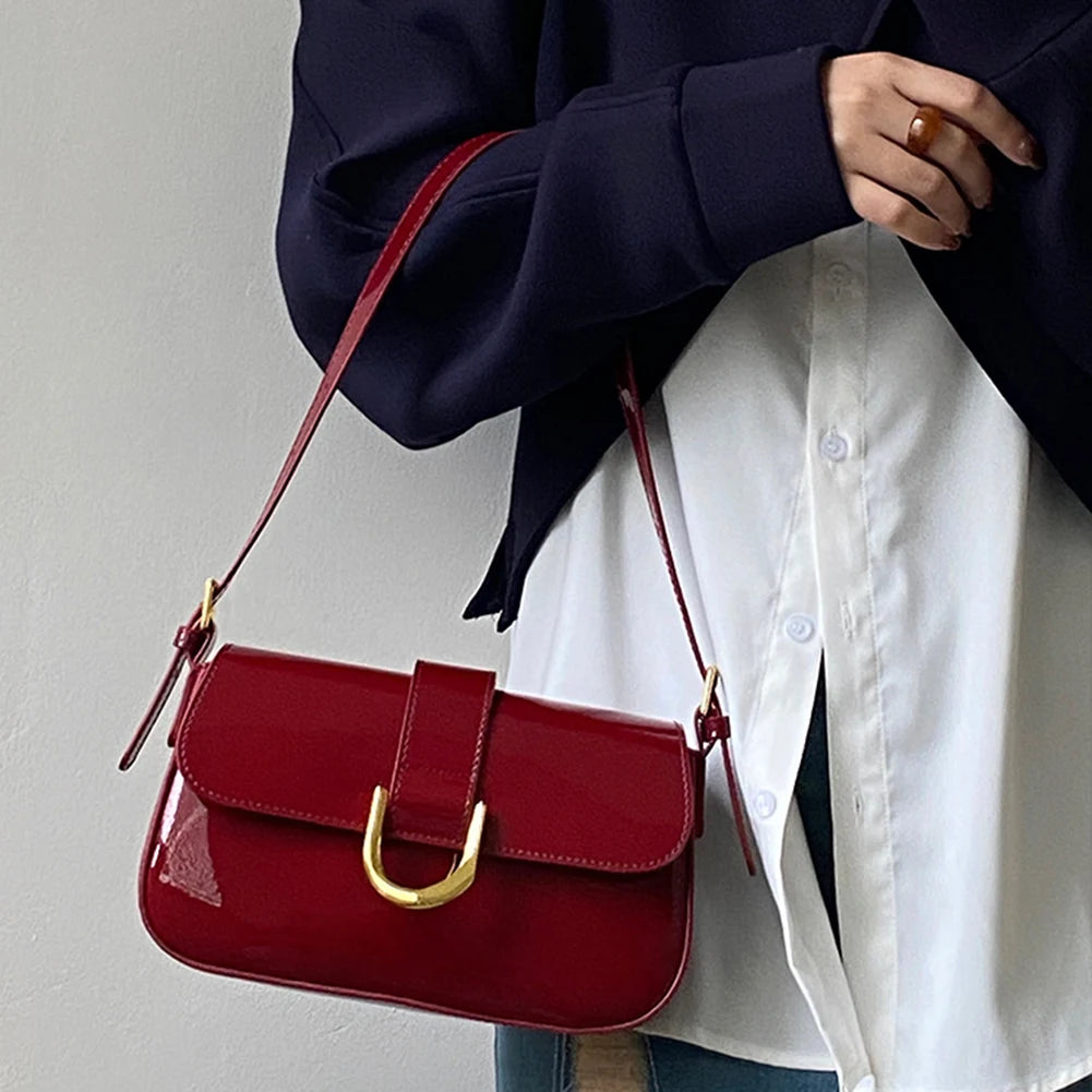 Glossy Burgundy Bag