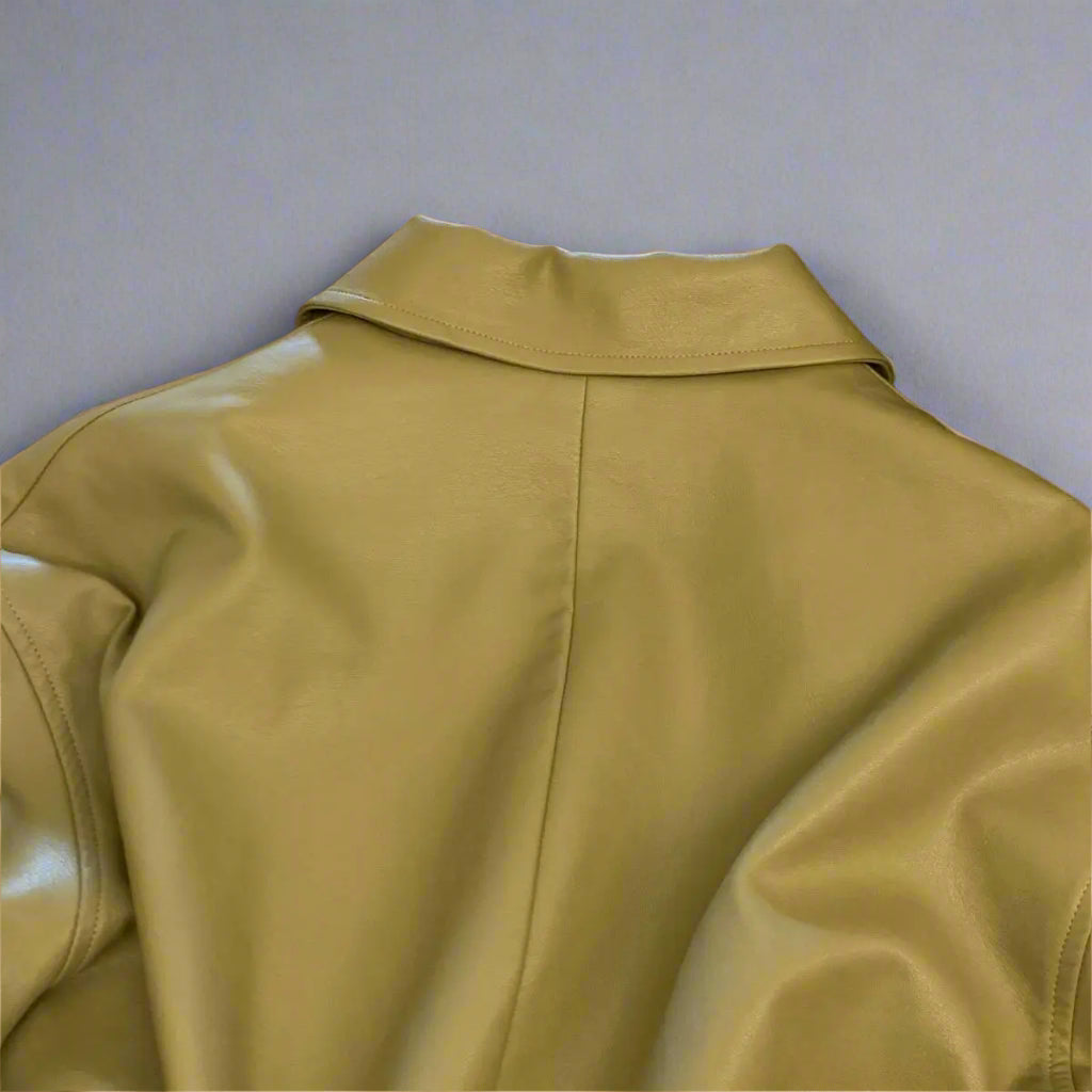 Cropped Leather Jacket