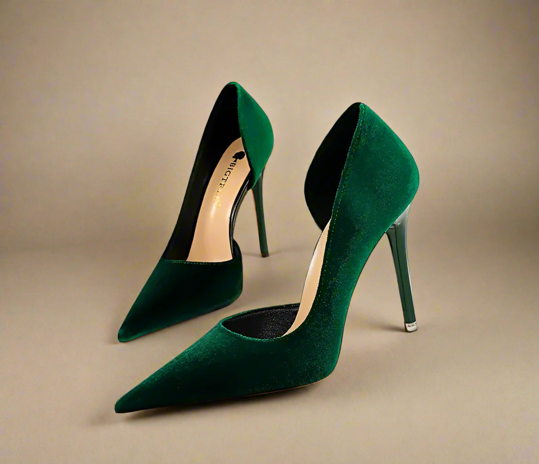 Suede High Heel