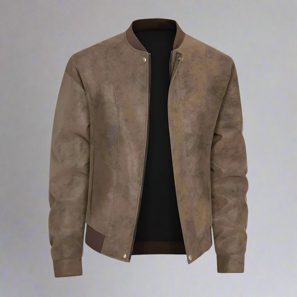 Synthetic Leather Men's Leather Jacket