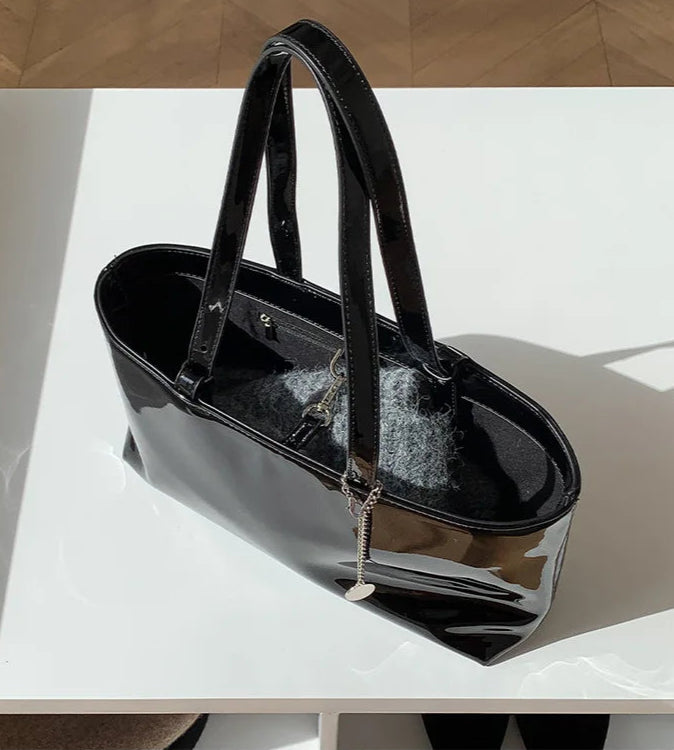 Leather Shiny Handbag