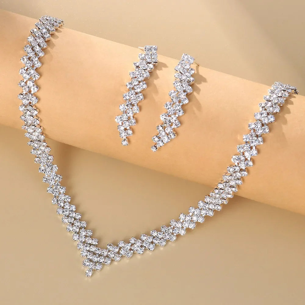 Crystal Bridal Necklace set