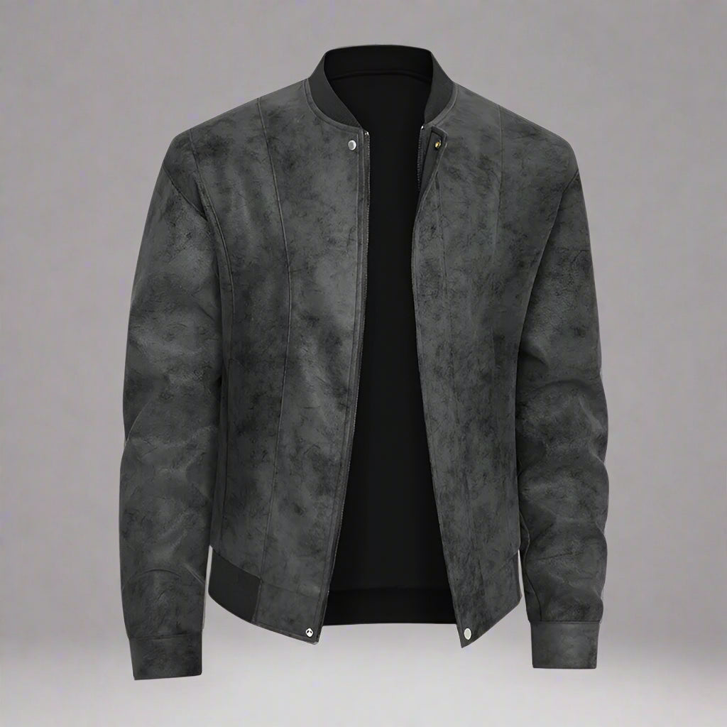 Synthetic Leather Men's Leather Jacket