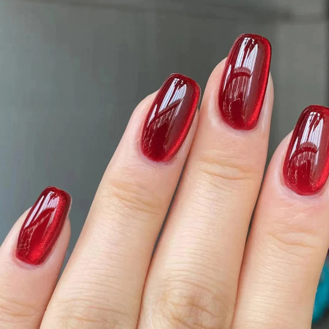 Red Vampire Press On Nails