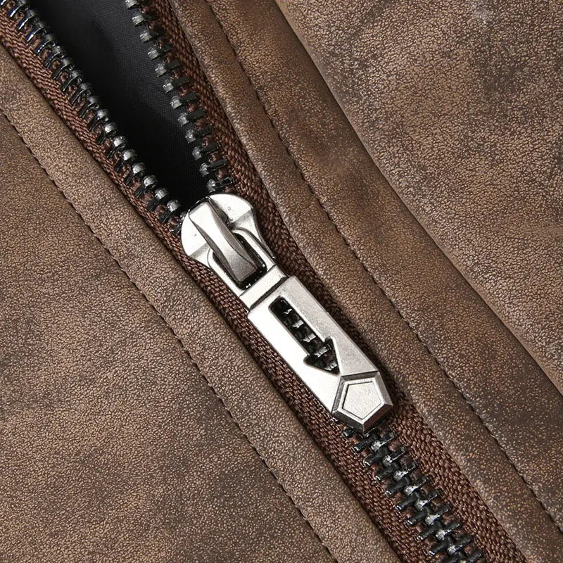 Synthetic Leather Men's Leather Jacket