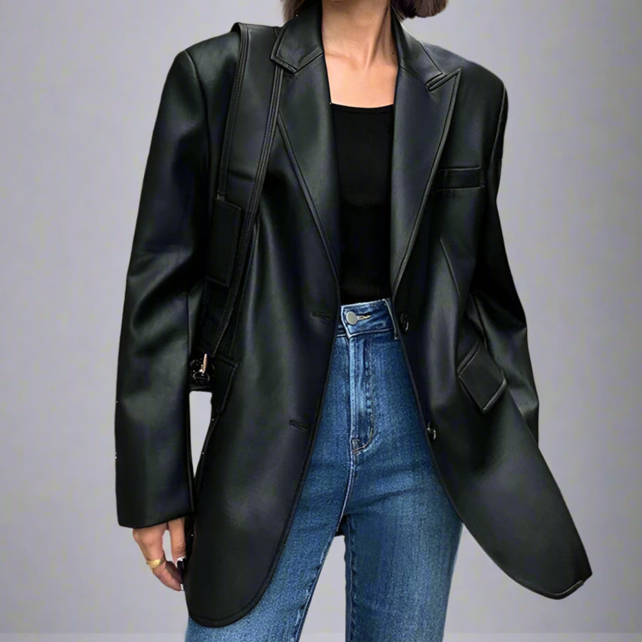 Leather Suit Jacket