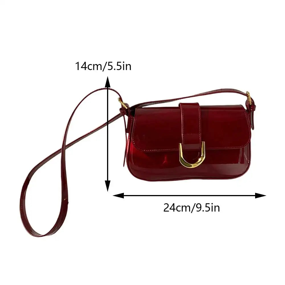 Glossy Burgundy Bag