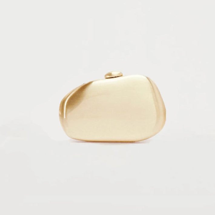 Gold Mirror Shell Purse