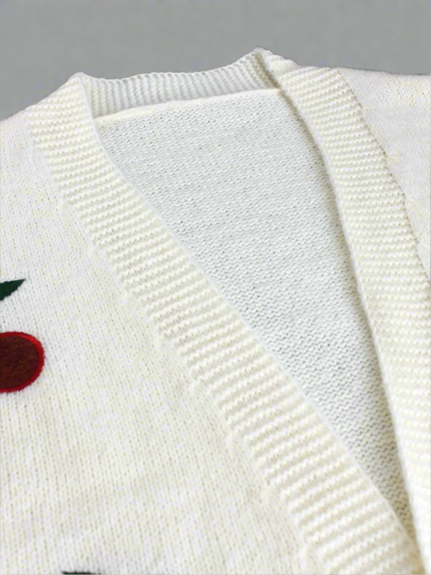 Cherry Short Cardigan