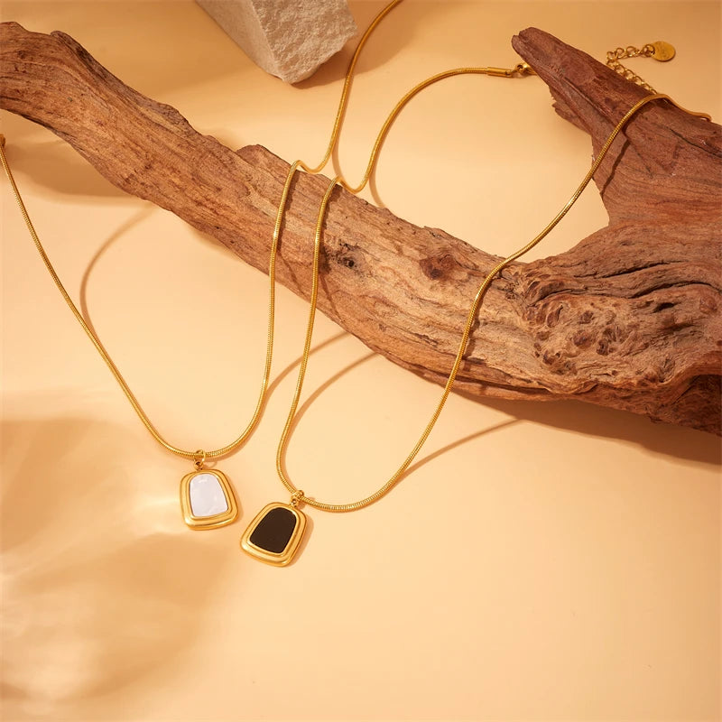 Geometric Necklace Set