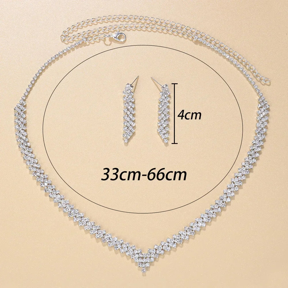 Crystal Bridal Necklace set