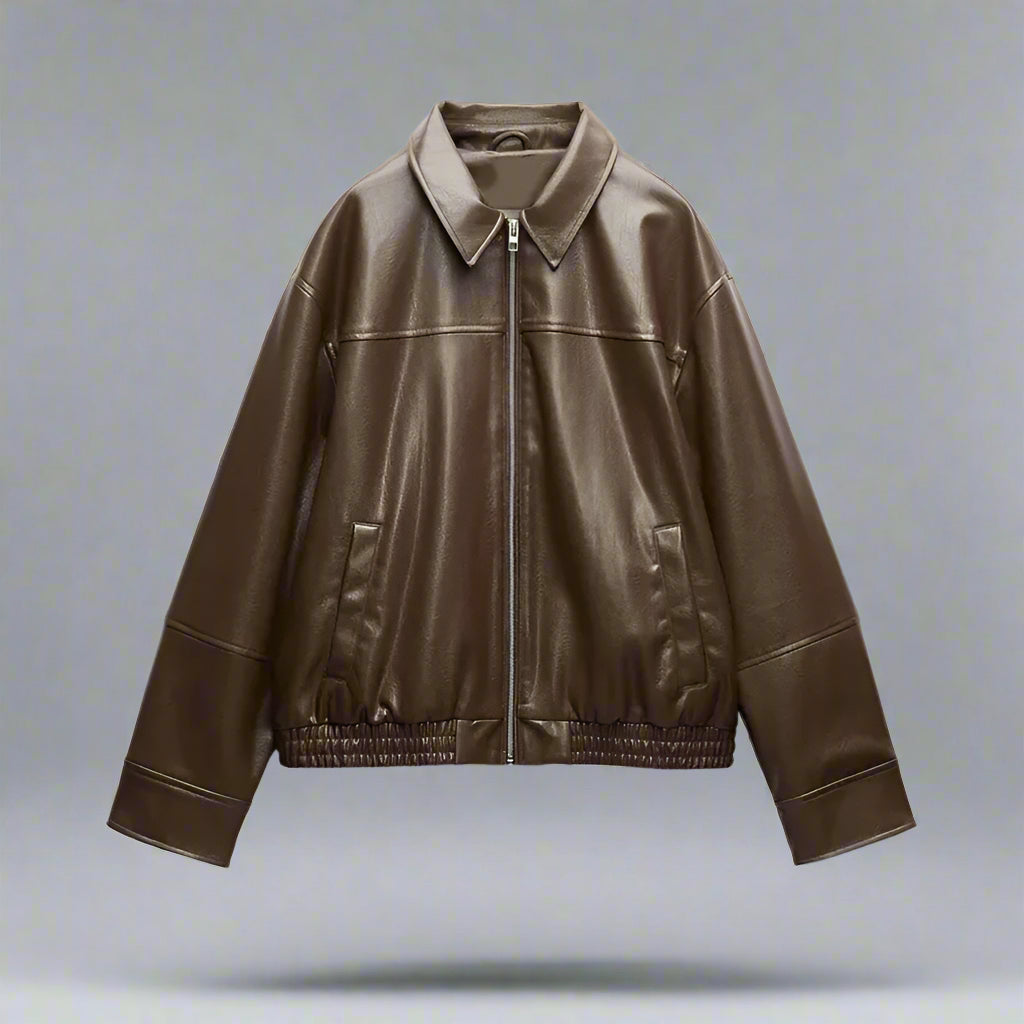 Loose Leather Jacket