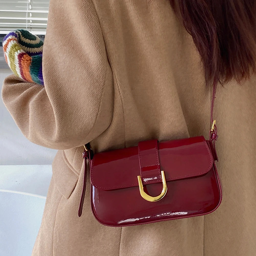 Glossy Burgundy Bag