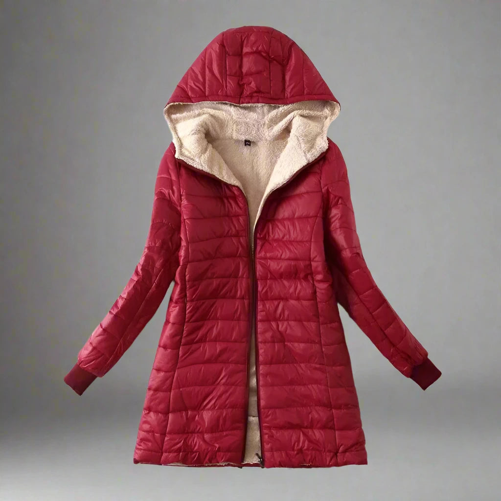 Hooded warm jacket