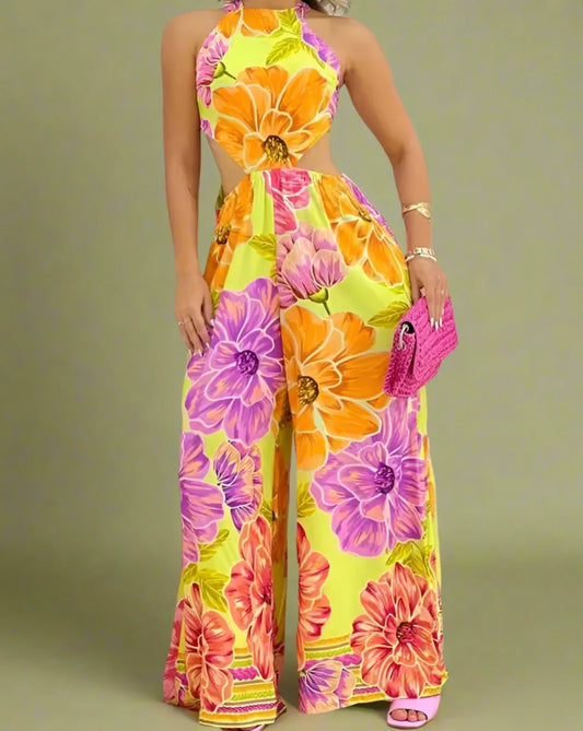 Floral printed jumpsuit