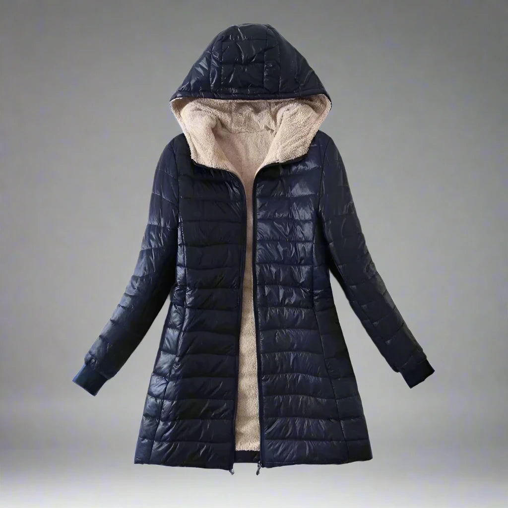 Hooded warm jacket