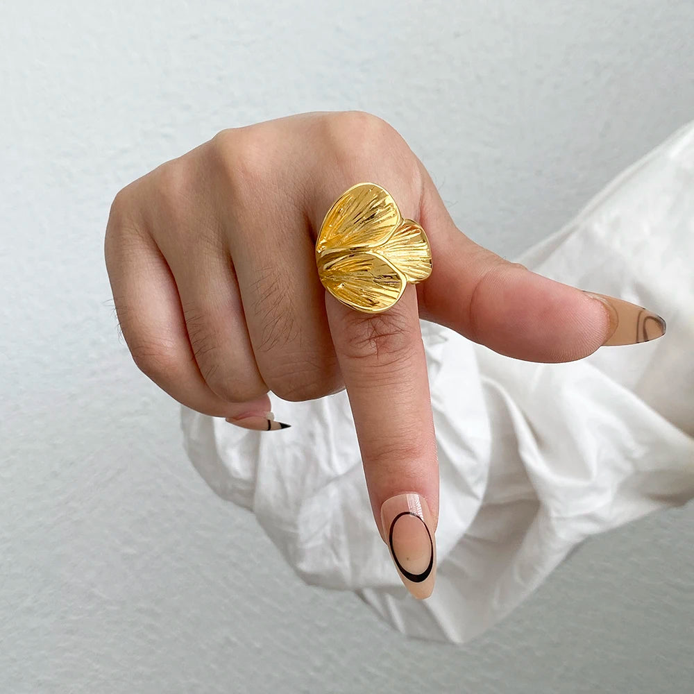 Chunky Gold Color Rings