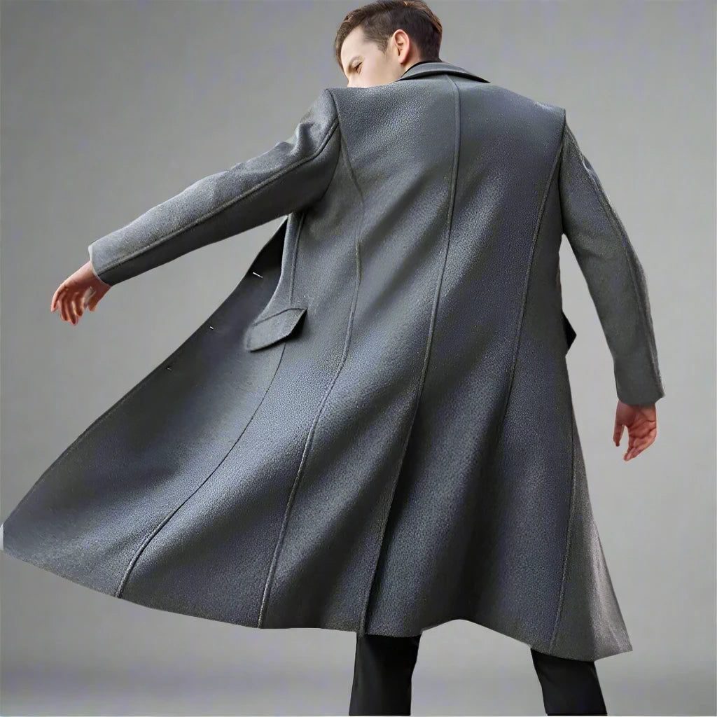 Woolen Windbreaker Overcoat