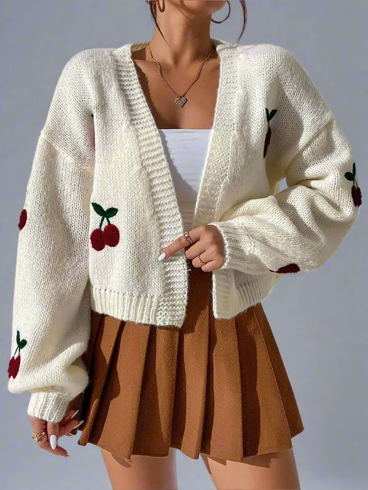 Cherry Short Cardigan