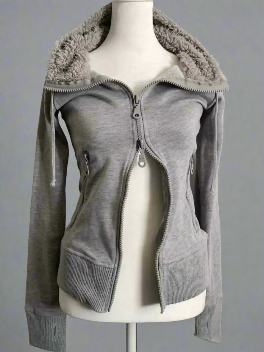 Lamb Wool Hooded Sweatshirt