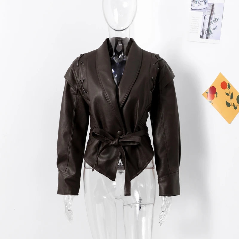 Belt Leather Jacket