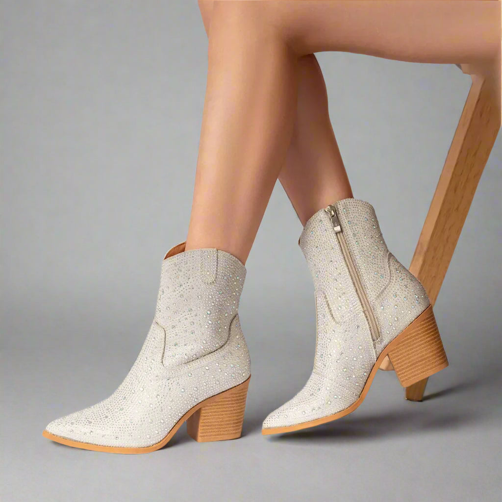 Crystal Chunky Platform Boots