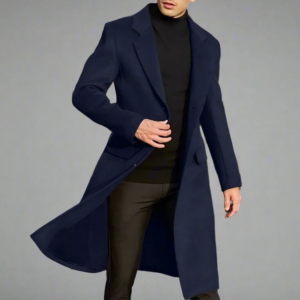 Woolen Windbreaker Overcoat