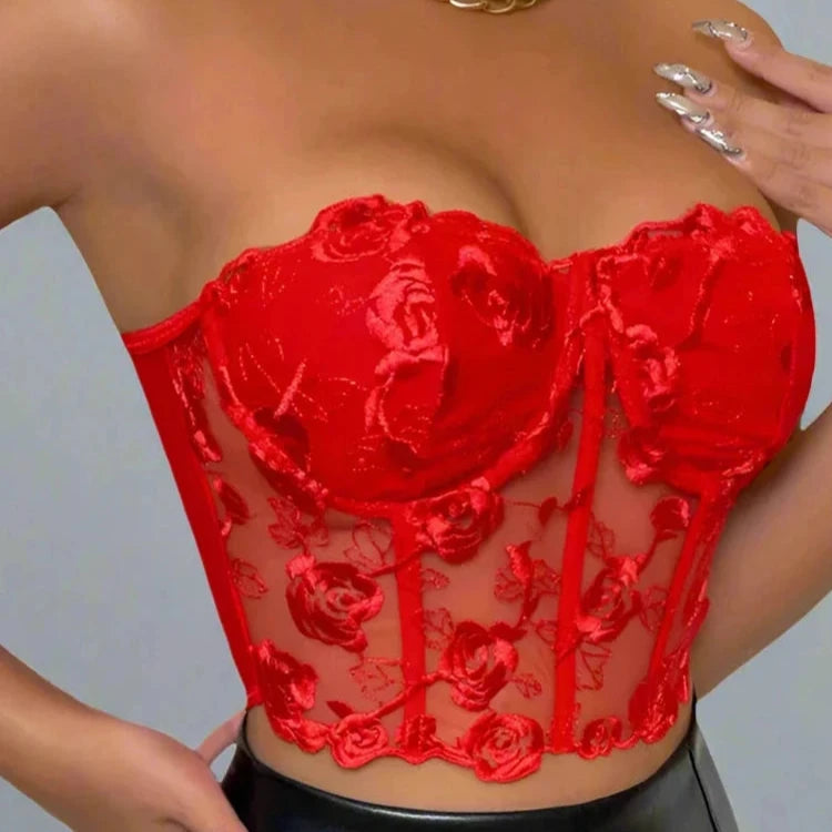 Cropped  Corset Bustier