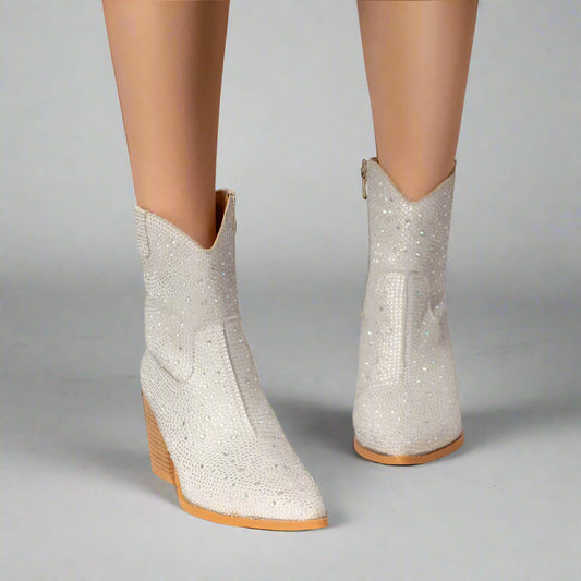 Crystal Chunky Platform Boots